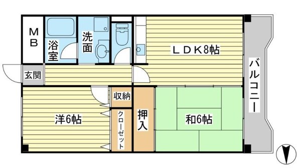 相生中村コーポの物件間取画像